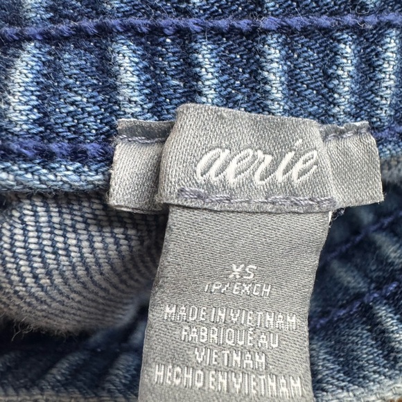 Aerie Blue Chambray Blue Shorts size XS - Picture 5 of 5